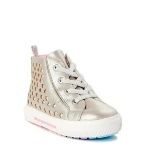 Zapatilla deportiva Wonder Nation bebé niña corazón caña alta talla 3-6 meses nueva con etiquetas 1000000563 - Imagen 1 de 1