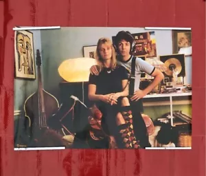 Paul McCartney Wings / Vintage 1970s Japan Original Promo Poster A1 23x33in - Picture 1 of 3