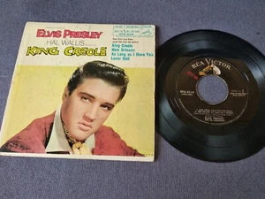 ELVIS PRESLEY KING CREOLE EPA 4319, 45 RPM ,ORIGINAL CARDBOARD LABEL FROM 1958. - Picture 1 of 6