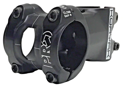 Pro Koryak Alloy Di2 Stem 60mm 0° Rise 31.8mm Clamp 1 1/8" Steer Black 132 grams - Image 1 of 4
