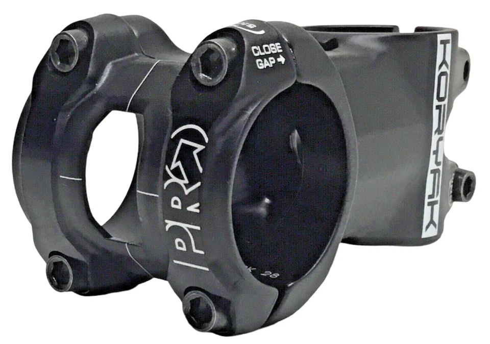 Pro Koryak Alloy Di2 Stem 60mm 0° Rise 31.8mm Clamp 1 1/8" Steer Black 132 grams - Image 1 of 4