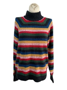Suéter Abercrombie & Fitch Multicolor Rayas Cuello Simulado Mujer Talla M - Imagen 1 de 8