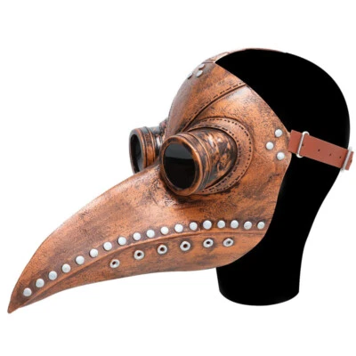 Plague Doctor Pájaro Nariz Larga Pico Steampunk Máscara Facial Halloween Juegos con disfraces Accesorios Foto 1 de 4