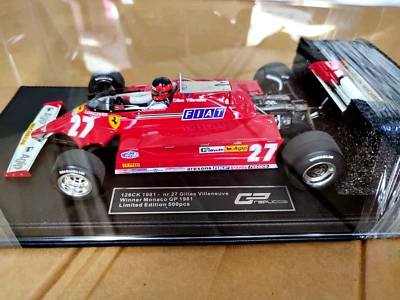 GP REPLICAS 1/18 - F1 FERRARI 126 CK  #27 WINNER MONACO GP  1981 - G.VILLENEUVE - Immagine 1 di 4
