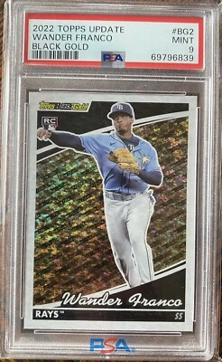 2022 Topps Wander Franco Rookie Black Gold RC #BG2 Low Pop Rays PSA 9 Mint 💎🔥 - Image 1 of 2