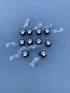 10 Authentische Jibbitz Schuh Charms ~ Weiße Katze/Hundepfote  - Bild 1 von 3