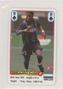 2002 Football Stars New Season Playing Cards Mohamed Kallon Mohammed #8C