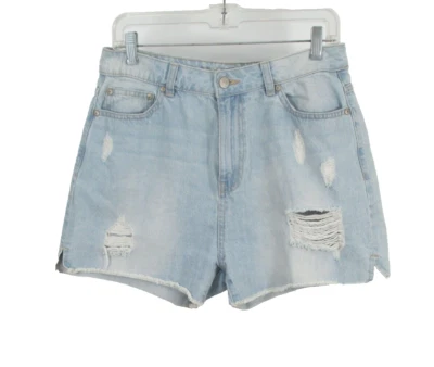 Pantalones Cortos CHARLOTTE RUSSE REFUG Corte Mujer 9 Azul Denim Distressed Mamá Cortos Foto 1 de 4