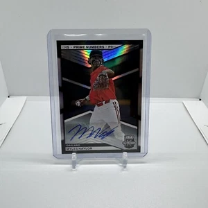 2023 Panini Elite Extra Edition Myles Naylor Auto #17 Prime Numbers /200 A's - Picture 1 of 2
