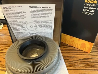 Vintage Kodak Carousel Transvue 140 Projector Slide Tray Original Box - Image 1 of 3
