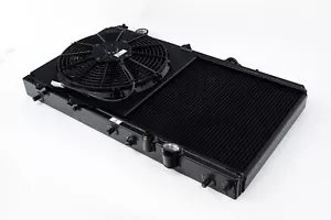 CSF for 92-00 Honda Civic w/K-Swap V3 Radiator - Black Finish - Picture 1 of 2