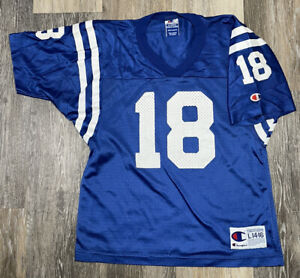 Vintage Peyton Manning Indianapolis Colts Jersey Boys L 14-16  18 Rookie Jersey