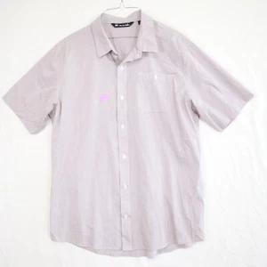 Travis Mathew Shirt Mens Large Casual Pocket Button Up Striped Short Sleeve - Picture 1 of 6
