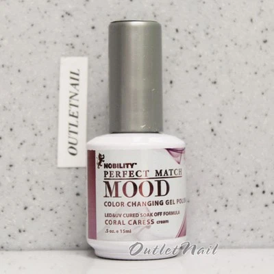 LECHAT Perfect Match MOOD Color Changing Soak Off Gel Polish MPMG11 CORAL CARESS - Image 1 of 3