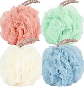 Loofah Sponge Shower Loofahs 50g Bath Sponges Mesh Balls 4 Colors for Body Body - Picture 1 of 8