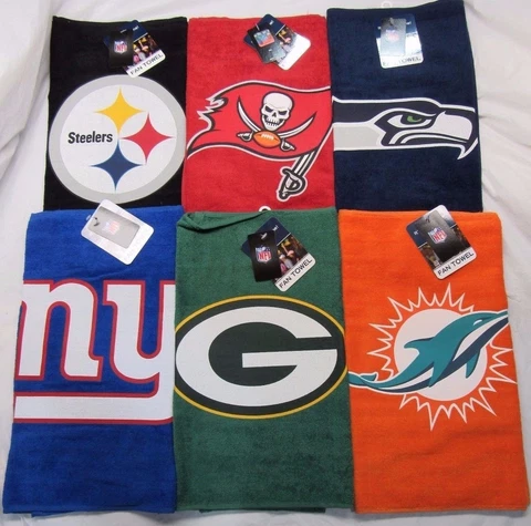 NFL 15" by 25" Sports Fan Towel by WinCraft -Select- Team Below Cover