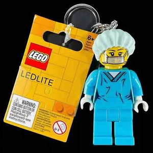 LEGO LED Keychain Light Surgeon Nurse 3" Minifigure Collectible NEW - Picture 1 of 3