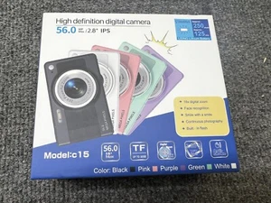 Upgrade Digital Camera, 56MP FHD 1080P Camera for Kids with 16x Zoom Anti Shake - Picture 1 of 8