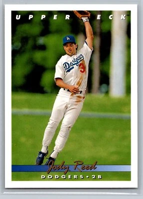 Jody Reed 1993 Upper Deck BASEBALL #568 Los Angeles Dodgers - Image 1 of 2
