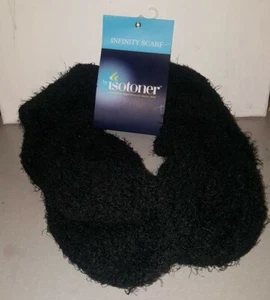 ISOTONER DAMEN TIEFSCHWARZ INFINITY SCHAL FREIZEIT KUTTE EINHEITSGRÖSSE PASST DEN MEISTEN 921KR - Bild 1 von 2