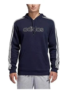 Adidas Men’s Fleece Pullover Hoodie Legink/white Dark Blue Small NWT - Picture 1 of 4