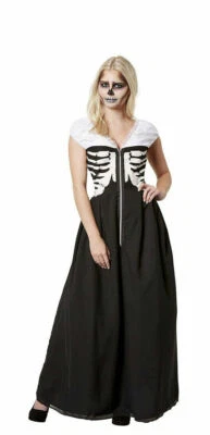 Karnival Costumes Skeleton Corset Dress Halloween Costume - 18-20 XL #8488 - Image 1 of 4