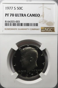 1977 S 50c Kennedy Half Dollar NGC PF70 Ultra Cameo Proof - Picture 1 of 2
