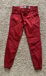VIP jeans Red Joggers Girls Size 14 - Picture 1 of 7