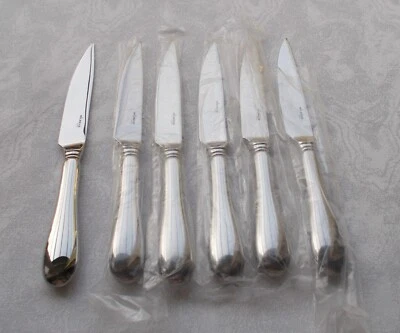 *RARO* Wilkens vecchio inglese lucido set 6 coltelli da bistecca acciaio inox 18/10 nuovi