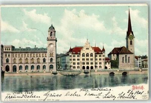 39375804 - Zuerich Post Stadthaus Zuerich Stadt 1901 - Bild 1 von 2