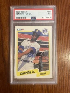 1990 FLEER KEN GRIFFEY JR #513 PSA 7 - Picture 1 of 2