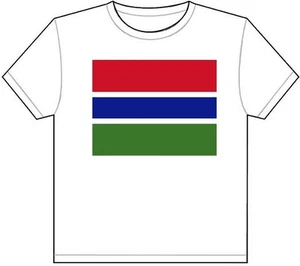 GAMBIA COUNTRY FLAG T-SHIRT TEE PICTURE PHOTO banjul serekunda mandinka 1819 - Bild 1 von 1
