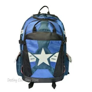 Captain America Luminous Studnet School Traveling Bag Laptop Bag Backpack Gift - Picture 1 of 10