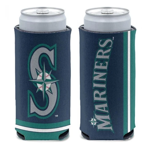 SEATTLE MARINERS 12 0Z SELTZER SLIM CAN COOLER COOZIE KOOZIE HOLDER MLB Cover