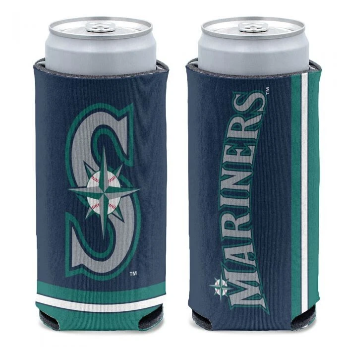 SEATTLE MARINERS 12 0Z SELTZER SLIM CAN COOLER COOZIE KOOZIE HOLDER MLB - Image 1 of 1