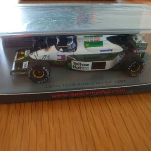 Modellino auto Spark Lotus 102B Australian GP 1991 F1 scala 1/43 bianco... - Foto 1 di 4