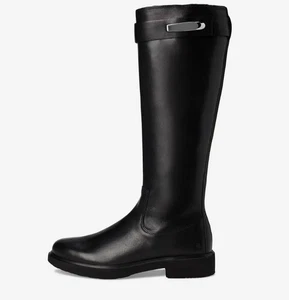 Ecco Metropole Amsterdam High Women's Tall Black Leather Boot Size 36 NEW - Picture 1 of 10