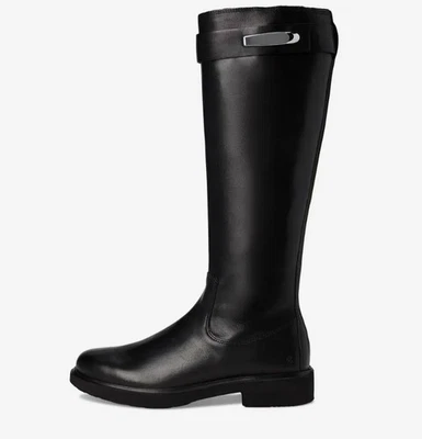 Ecco Metropole Amsterdam High Women's Tall Black Leather Boot Size 42 NEW - Image 1 of 4