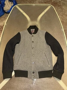 Scotch & Soda Wool Varsity Jacket Gray Men’s Medium Very Nice!!! - Picture 1 of 9