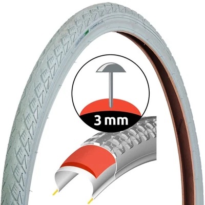 Retro Fahrrad-Reifen Grau 28" 28 x 1,75 Zoll ETRTO 47-622 Fahrrad-Decke Mantel - Bild 1 von 4