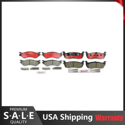 Kit Pastillas Freno Cerámicas Delanteras y Traseras Brembo para Ford F-150 con 7 Tacos Disco Trasero Foto 1 de 4