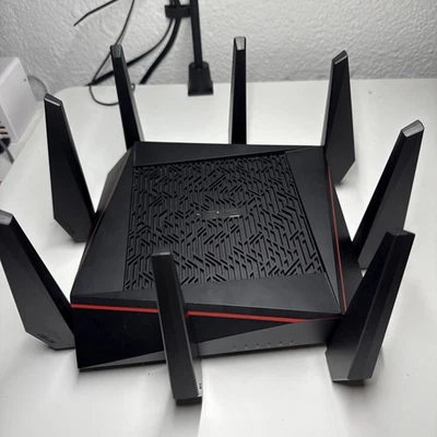 Router para juegos ASUS RT-AC5300 Tri-Band WiFi - RT-AC5300 - Sin cable de alimentación  Foto 1 de 4