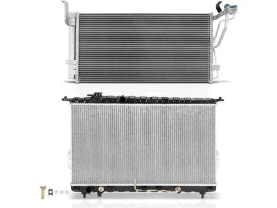 For 2004-2005 Hyundai Sonata Radiator and A/C Condenser Kit APR 43814TNDV - Image 1 of 2