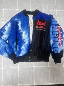 Vintage Miss Budweiser Jacket 100 Jacke Size Large HydroPlane Racing Button Up - Bild 1 von 10