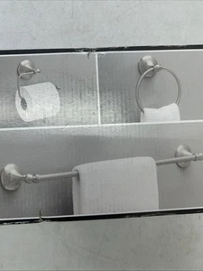 Delta Greenwich II 3-Piece Bath Accessory Set GRE63-BN Brushed Nickel - Afbeelding 1 van 5