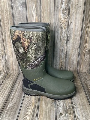 Irish Setter Mens MudTrek 17" Waterproof Full Fit Rubber Boots Mossy Oak Size 15 - Image 1 of 4