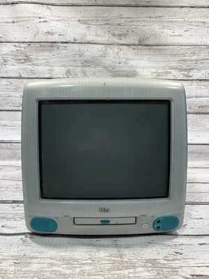 VTG Apple IMac M4984 G3 Teal Blue Desktop Computer READ UNTESTED PARTS OR REPAIR - Image 1 of 4