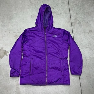 The North Face Girl’s Jacket Reversible Purple Jacket Girls Youth Xl (18) - Picture 1 of 9