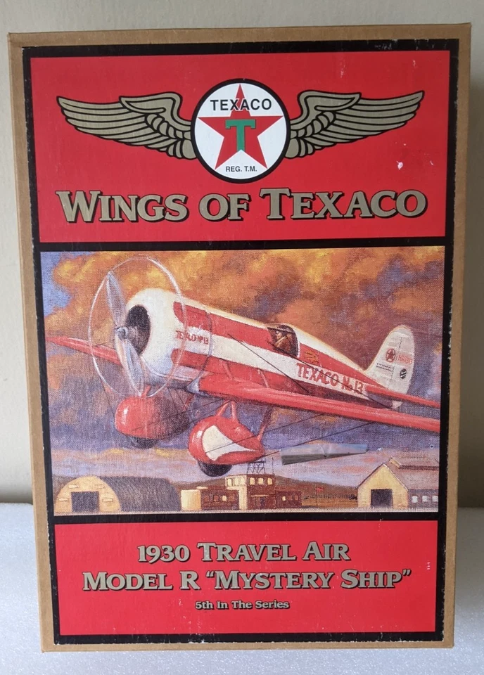 Wings of Texaco 1930 Travel Air Model R Mystery Ship - Red White Die Cast Model - Image 1 of 4