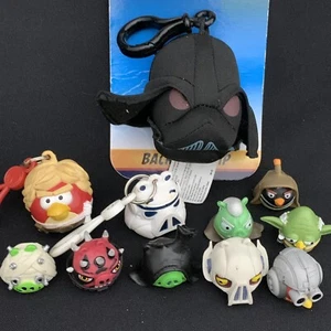 11 x Star Wars Angry Birds Telepods Figures Keyrings Stormtrooper Maul Yoda - Picture 1 of 18